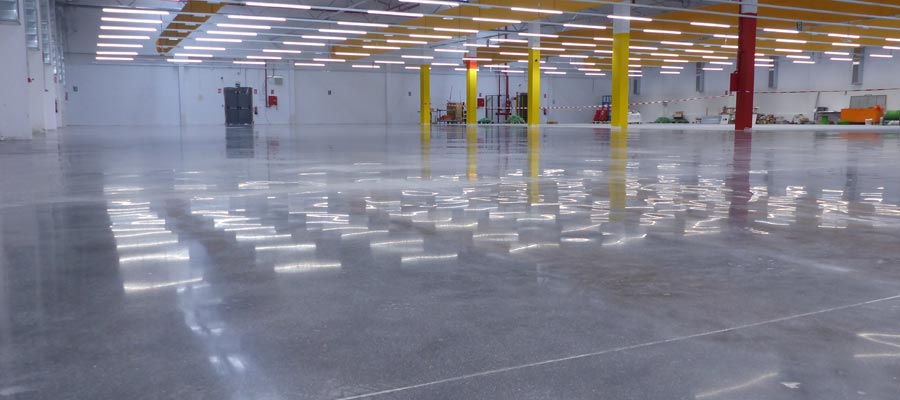 Amazon Fresh industrial concrete warehouse floor case study